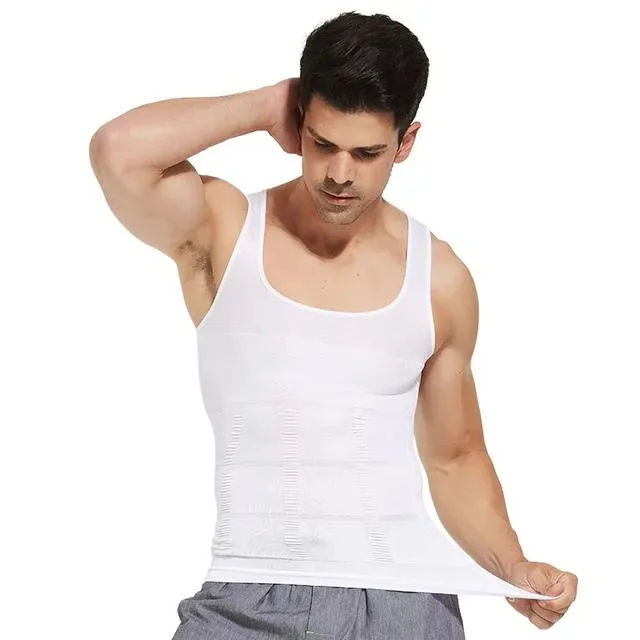 Seamless Classic Firming Panels Compression Flat Tummy Men Waist Trainer Slim Sleeveless Shapewear S4349194