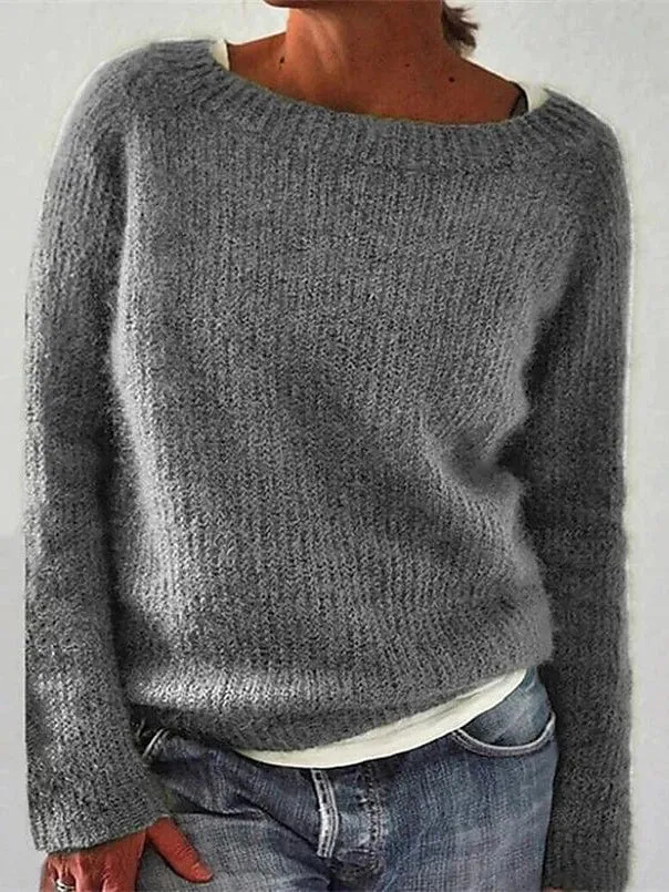 Your New Go-To Color Block Knit Sweater for Women