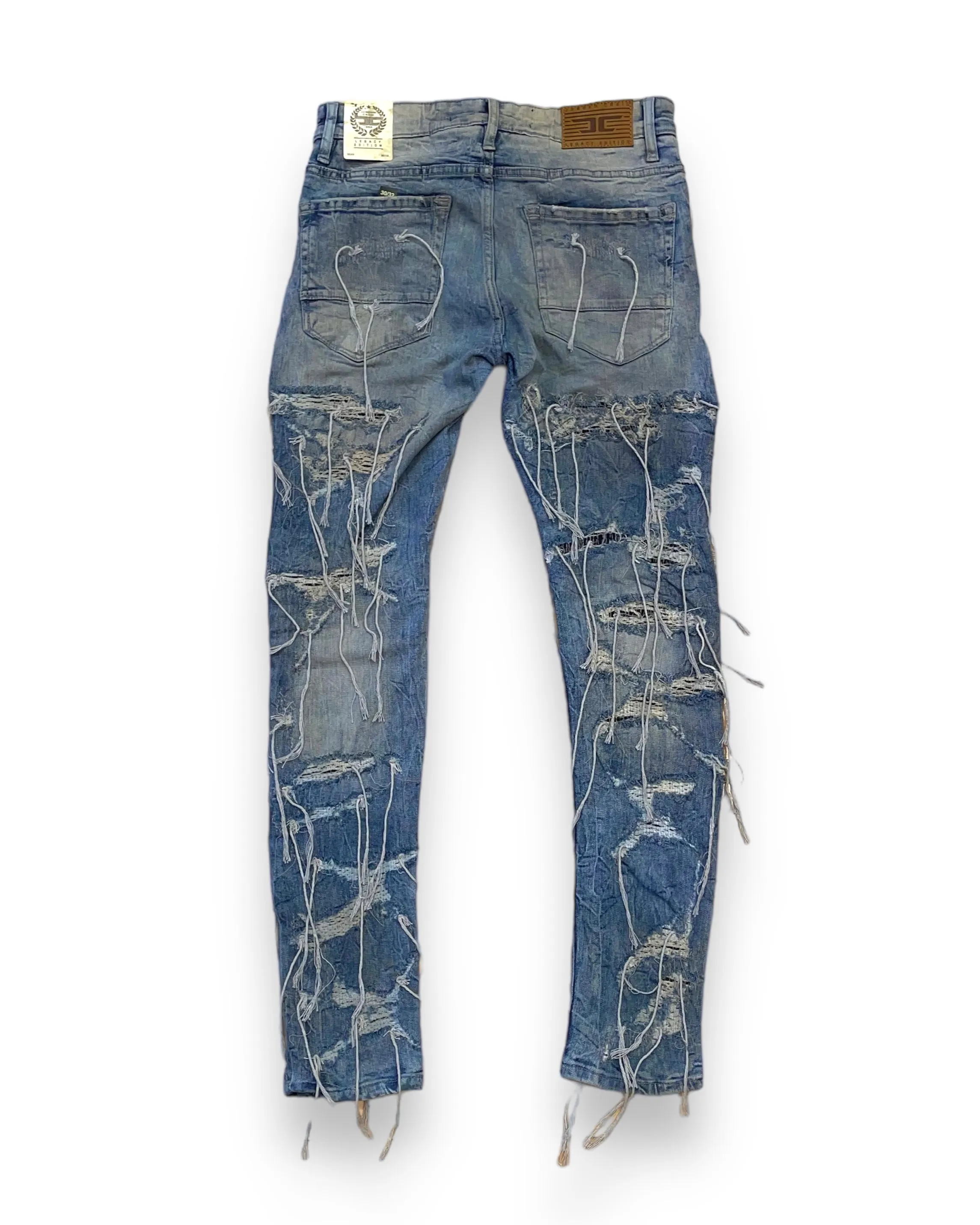 Heavy Shredded Skinny Jean