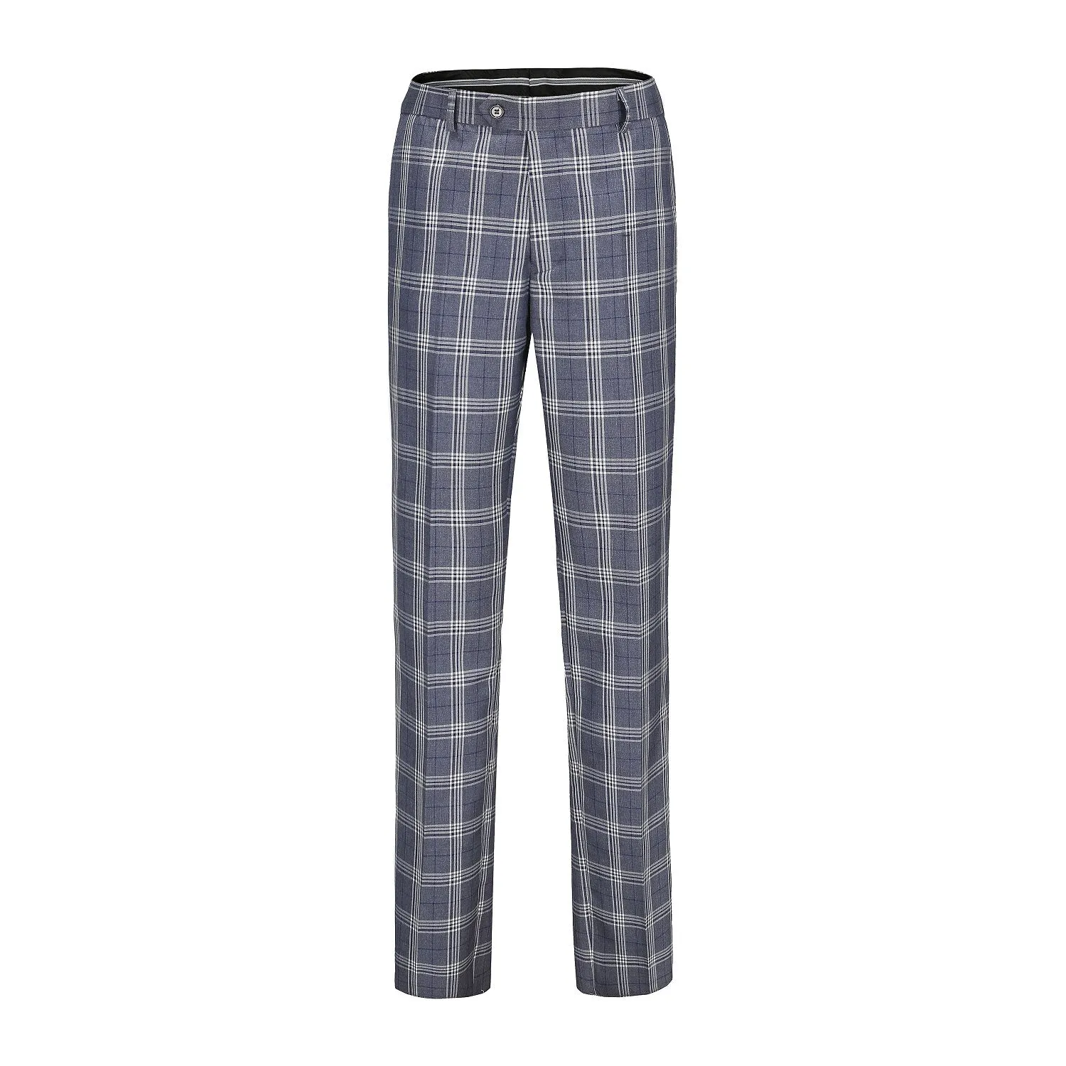 Men's Slim-Fit 3PC Check Plaid Suit