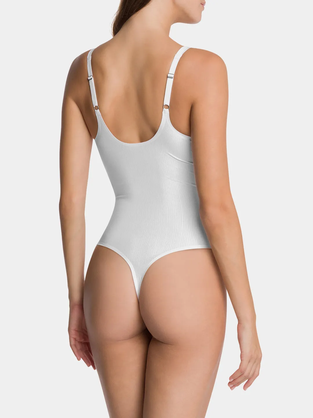 Ribbed Thong Bodysuit