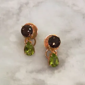 Smokey Quartz & Peridot Separates Earrings