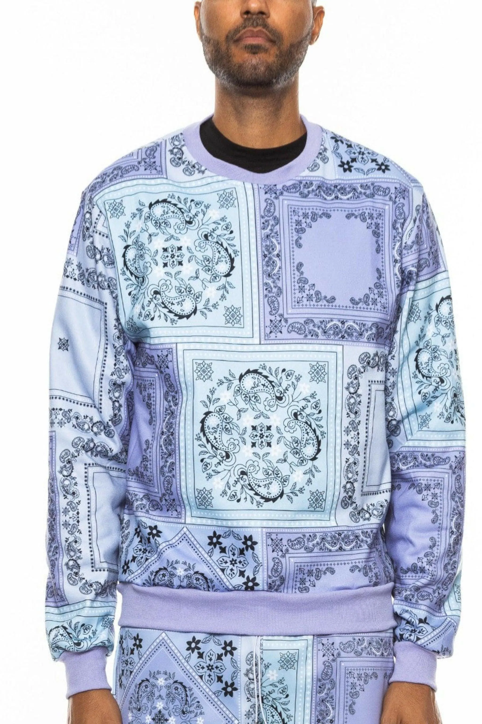 Paisley Epic Bandana Print Sweater