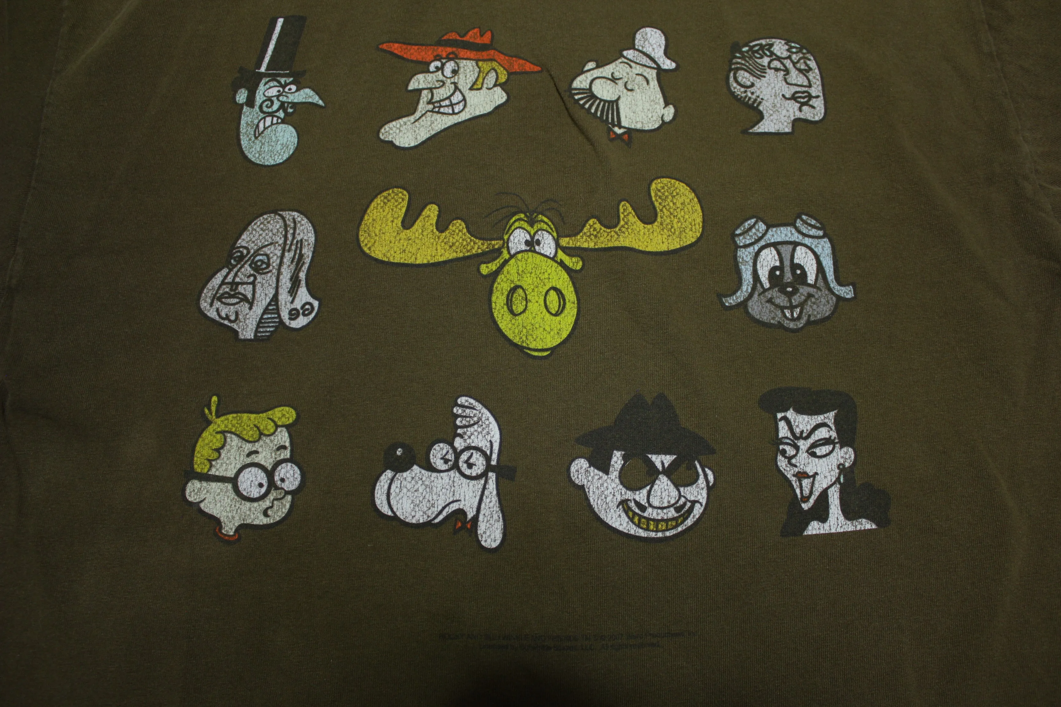 Rocky & Bullwinkle Friends 2007 Promo Cartoon T-Shirt