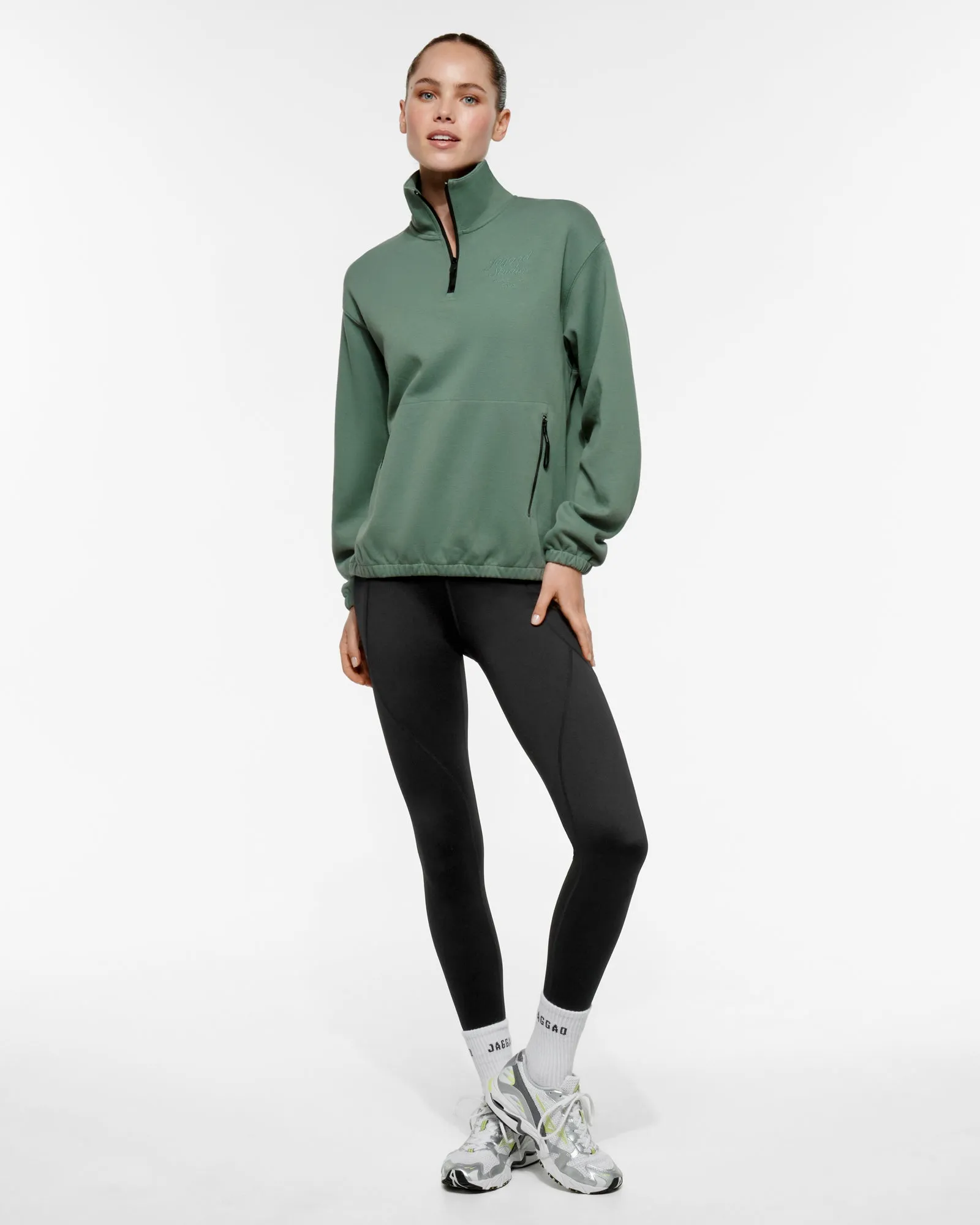 CHAMONIX HALF-ZIP SWEATER GRANITE