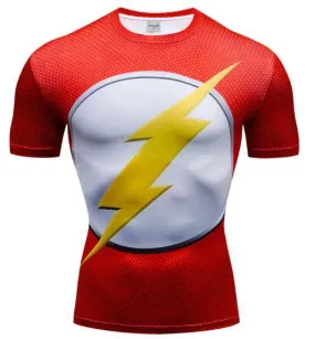 The Flash 'Classic' Premium Compression Short Sleeve Rashguard