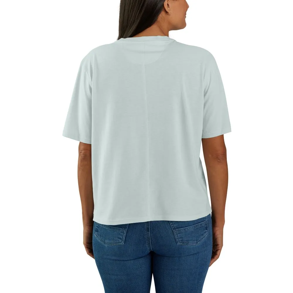 'Carhartt' Women's Tencel Fiber Series Loose Fit Crewneck T-Shirt - Dew Drop