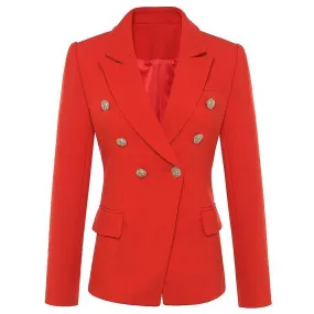 The Optimistic Double Breasted Blazer Women - Formal-Business - Plain-Solid