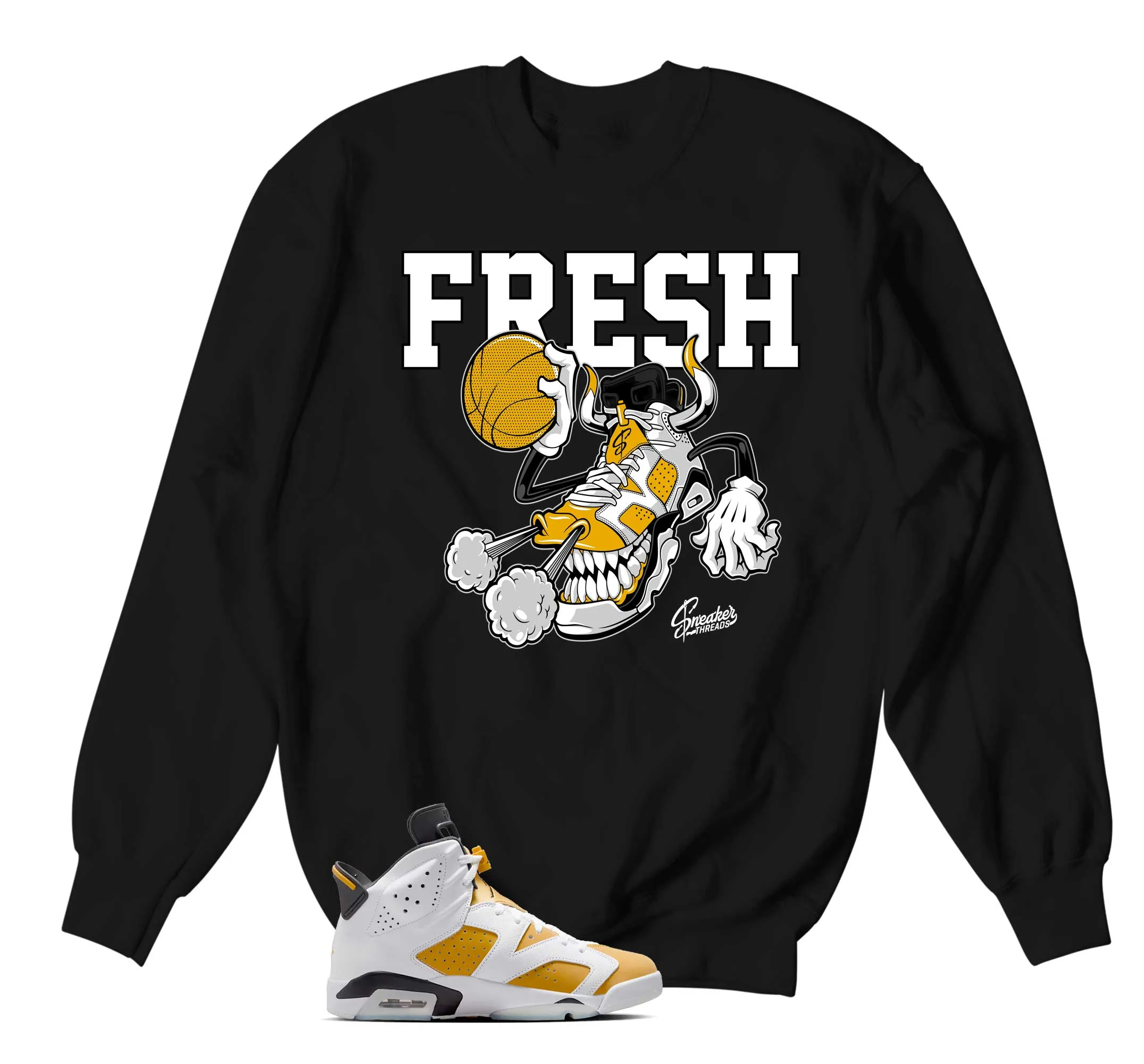 Retro 6 Yellow Ochre Fly Kicks Sweater