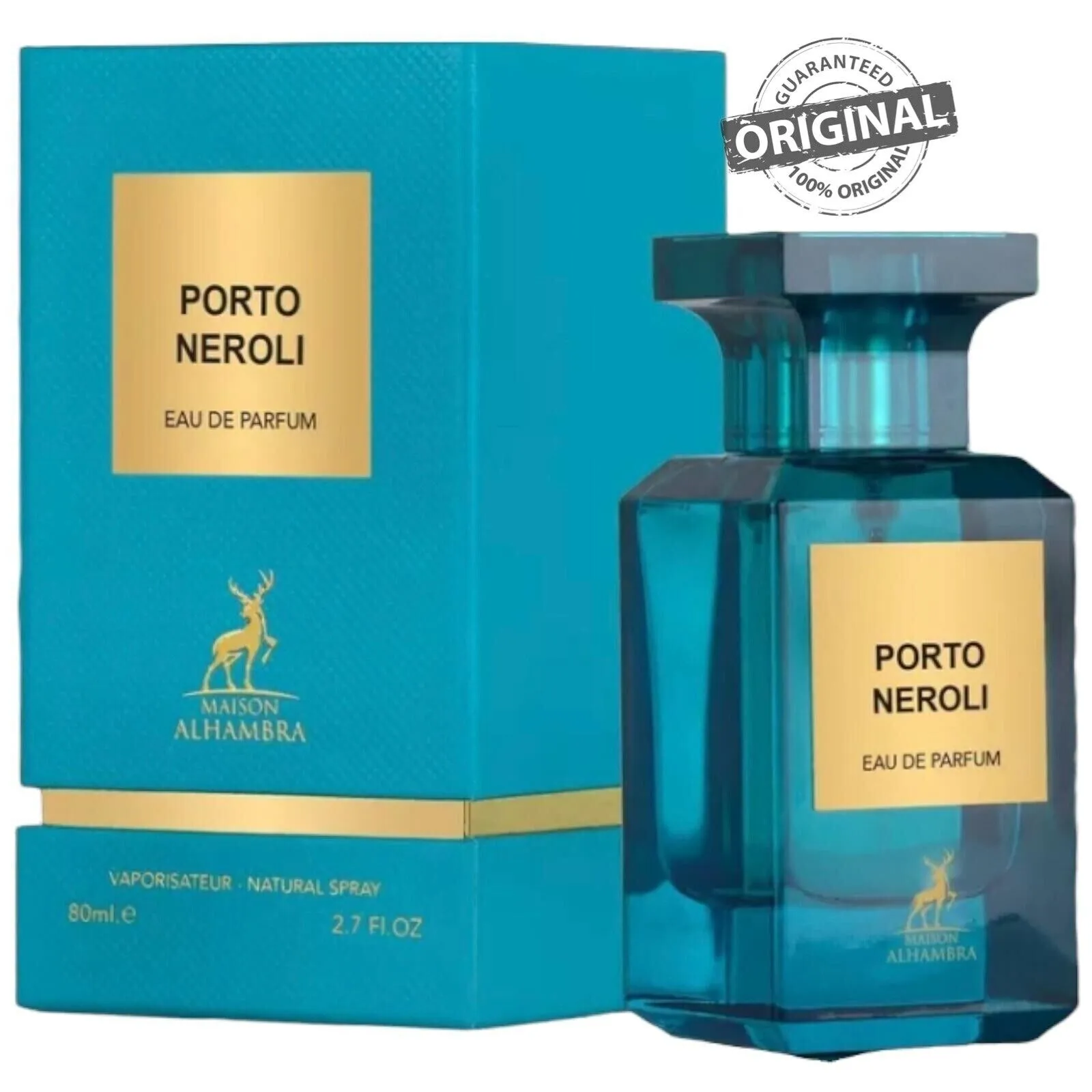 Porto Neroli Eau De Parfum Spray 2.7 oz 80 ml By Maison Alhambra