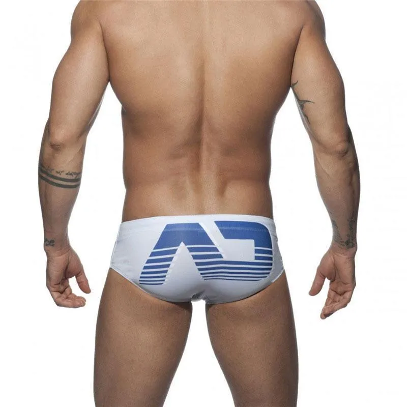 Letter Print Men Swim Briefs