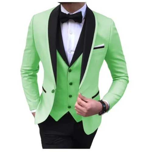 3Piece Tuxedos Wedding Groomsmen Suits