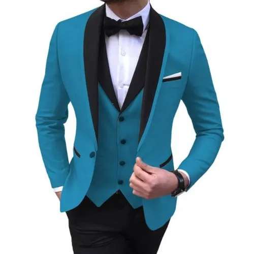 3Piece Tuxedos Wedding Groomsmen Suits