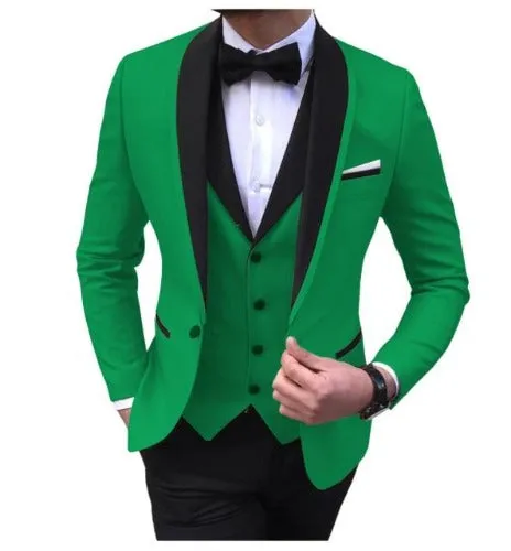 3Piece Tuxedos Wedding Groomsmen Suits