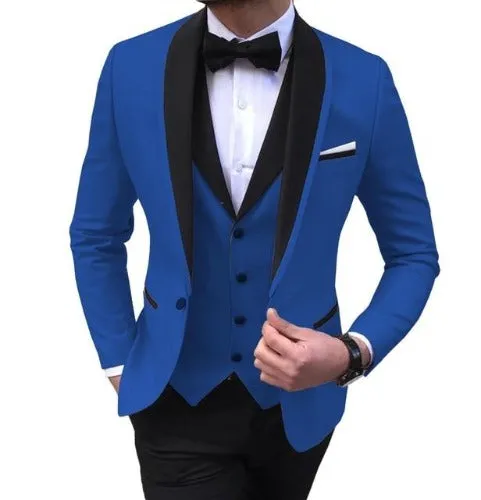 3Piece Tuxedos Wedding Groomsmen Suits