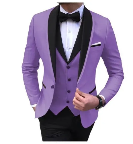 3Piece Tuxedos Wedding Groomsmen Suits