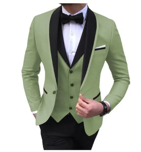 3Piece Tuxedos Wedding Groomsmen Suits