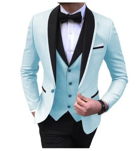 3Piece Tuxedos Wedding Groomsmen Suits