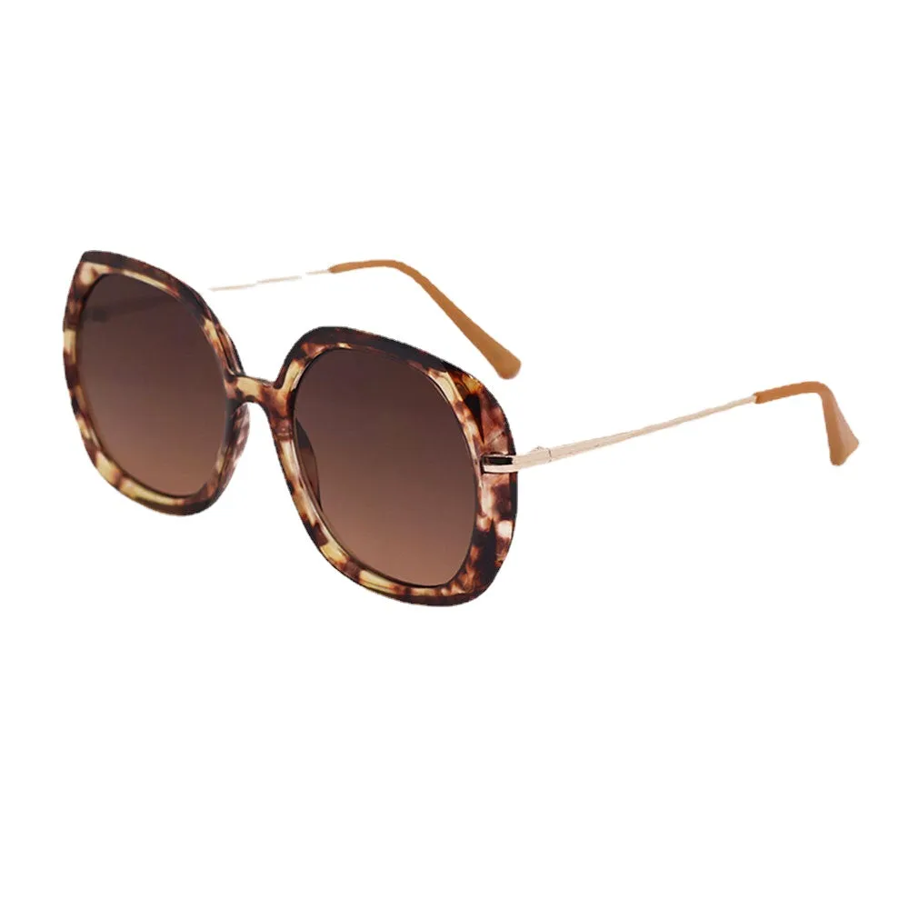 Women Casual Fashion Classical Full Metal Frame Round Shape UV Protection Sunglasses