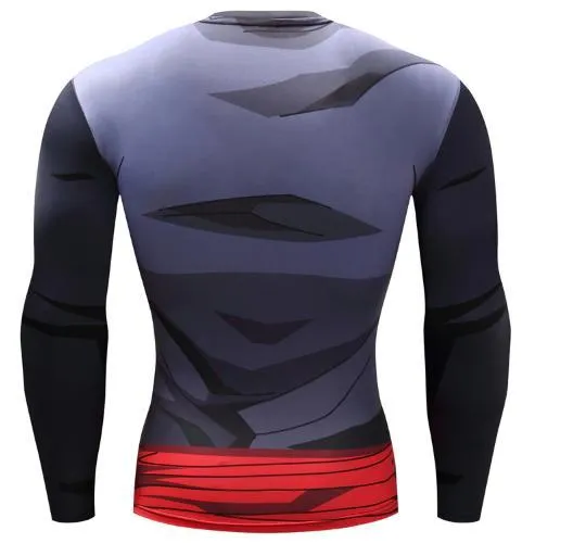 Gohan Super Saiyan Gi Dragon Ball Z Long Sleeve Compression Rash Guard