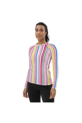 Vertical Striped Women's Rash Guard