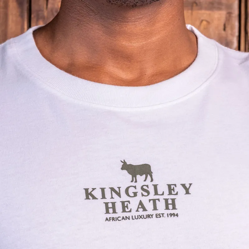 Kingsley Heath Stacked Logo Longsleeve Tee Pelican