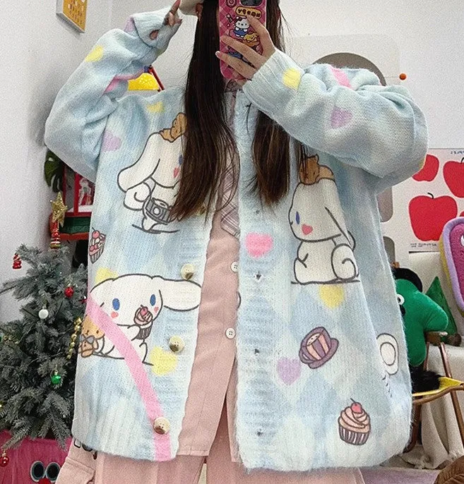 Lovely Anime Oversize Sweater Coat PN6461