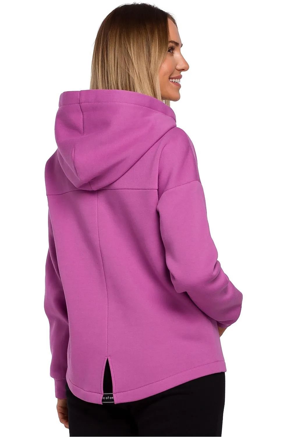 Fuchsia Full Zip Hooded Sweatshirt