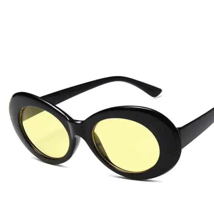 Vintage Cool: Kurt Cobain Retro Oval Sunglasses