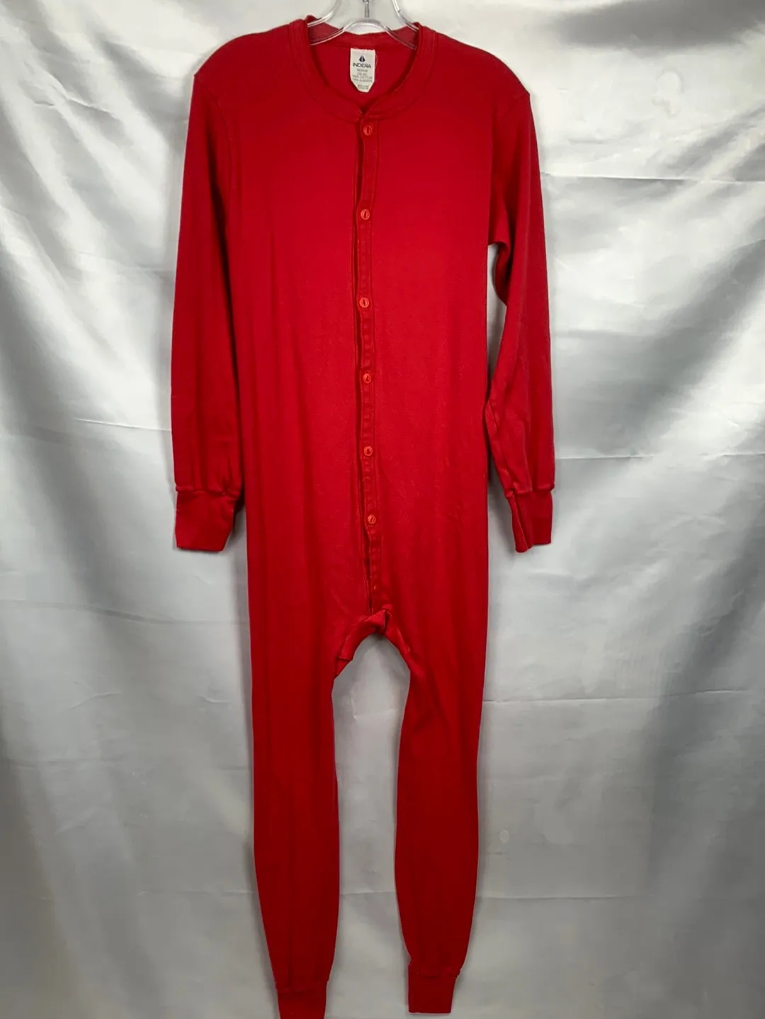 Union Suit Long Johns Thermal Underwear Mens 38 -40 Red