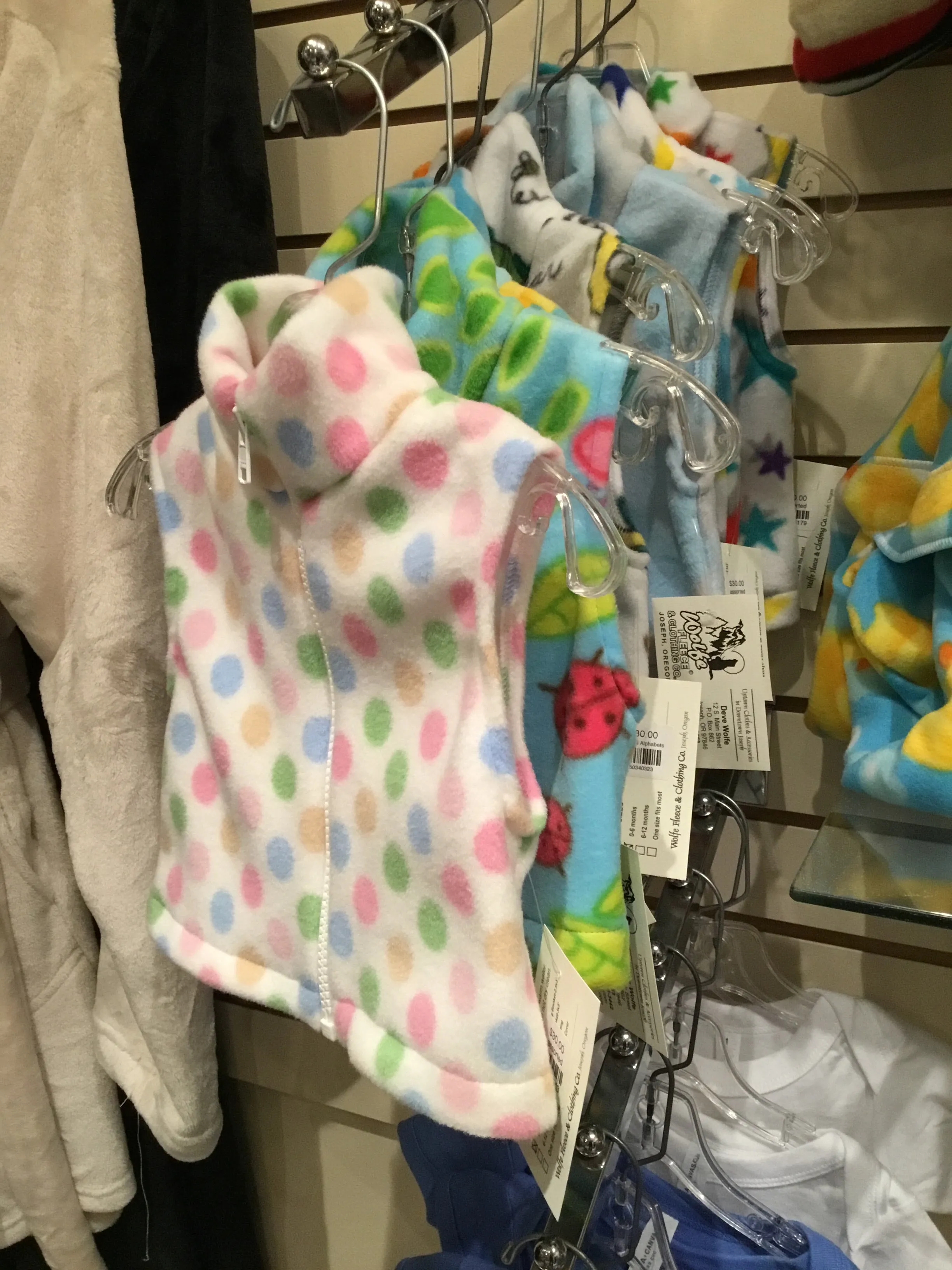 Wolfe Fleece Baby Vest 0-6 Months