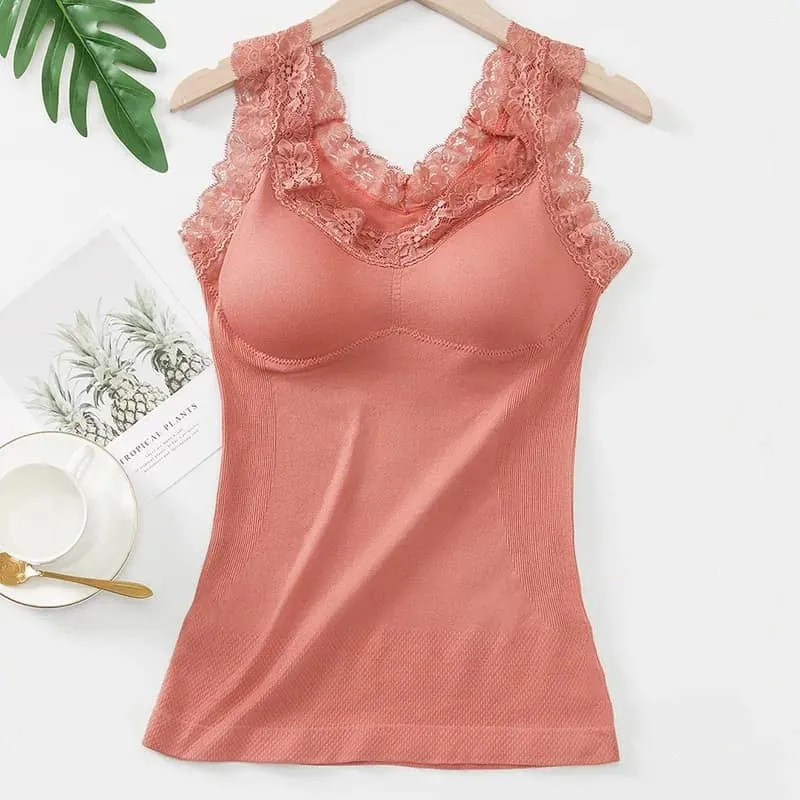 Sleeveless Tank Tops Vest Thermal Underwear Top D5188