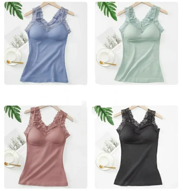 Sleeveless Tank Tops Vest Thermal Underwear Top D5188