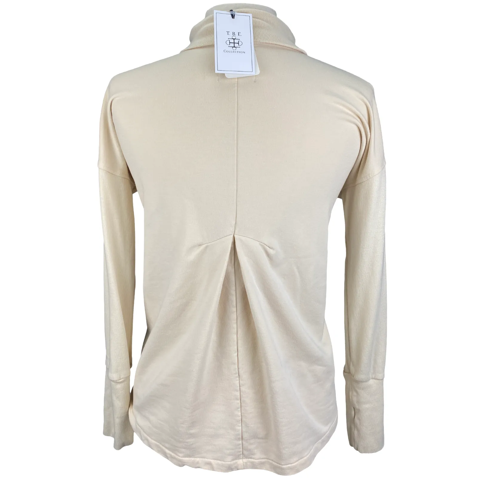 Two Bits Equestrian Bamboo Turtleneck in Cream - Women's 4 (XL)