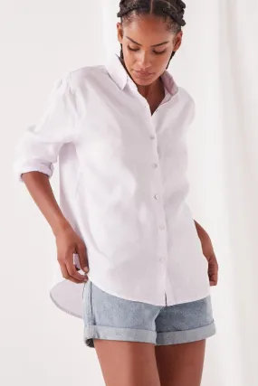 Xander Linen Lilac Shirt