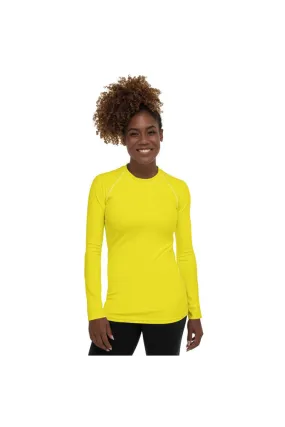 Yellow Women's Rash Guard