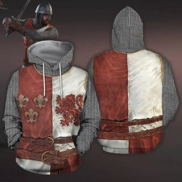 Knight Armor Print Hoodies